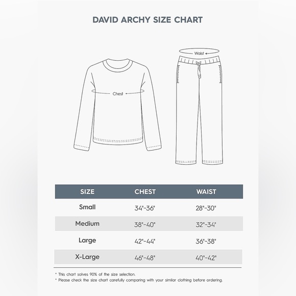 New David Archy Men's Cotton Strip Sleep ware Loungewear Top&Bottom SET - Picture 14 of 16